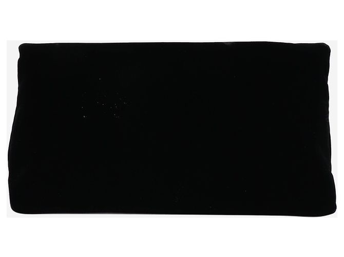 Tom Ford Borsa a spalla in velluto nero con catena - vista 5