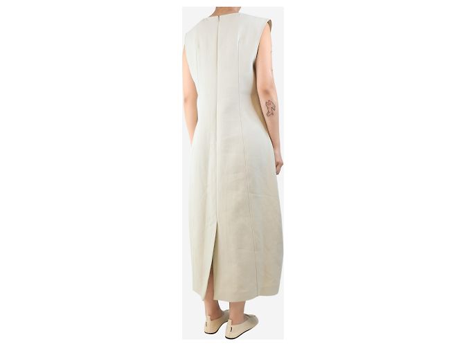 Studio Nicholson Vestido midi de algodón Dove Enna - talla UK 12 - vista 2