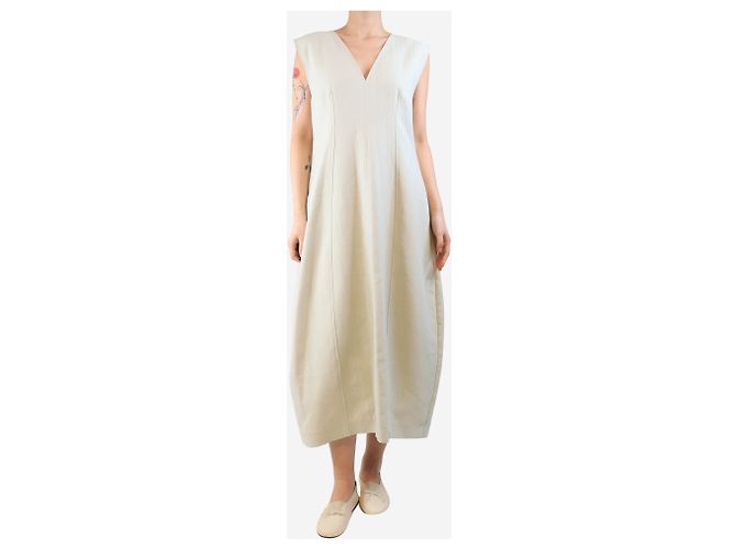 Studio Nicholson Vestido midi de algodón Dove Enna - talla UK 12 - vista 3