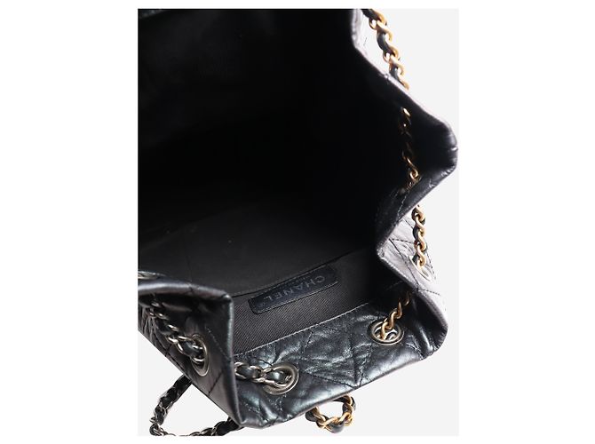 Chanel Mochila acolchoada de couro de cordeiro Gabrielle 2019 roxa Roxo - vista 5