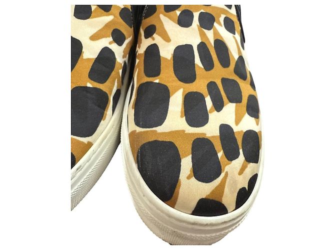 Céline Sneakers Slip-on Skater Celine Marrone Nero Bianco - vista 11