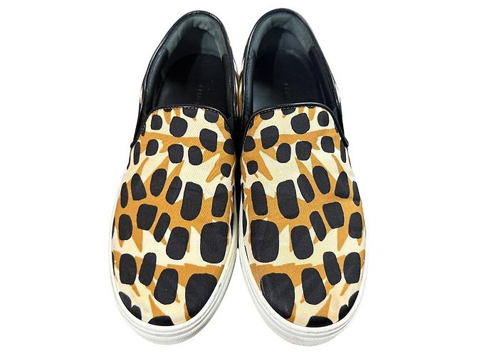 Céline Sneakers Slip-on Skater Celine Marrone Nero Bianco - vista 3