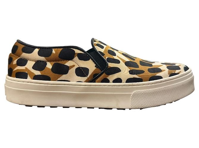 Céline Sneakers Slip-on Skater Celine Marrone Nero Bianco - vista 6