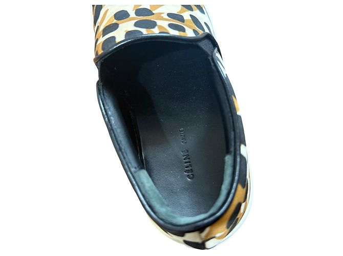 Céline Sneakers Slip-on Skater Celine Marrone Nero Bianco - vista 8