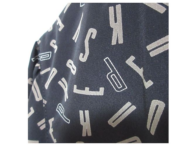 Autre Marque Abito camicia con volant e stampa del logo PINK HOUSE Nero - vista 3