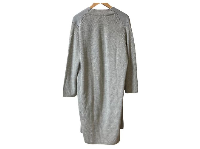 Cappotto lungo in maglia PS Paul Smith Marrone - vista 2