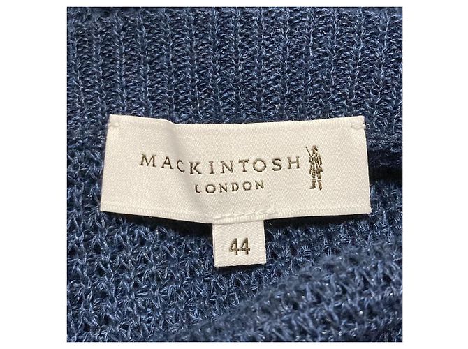 Top de punto de lino Mackintosh London Azul - vista 4
