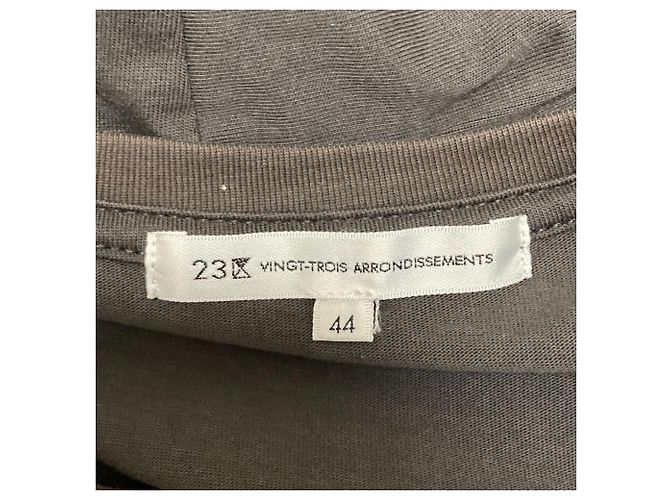 Autre Marque Camiseta de algodón La dune 23ku Gris Gris antracita - vista 4