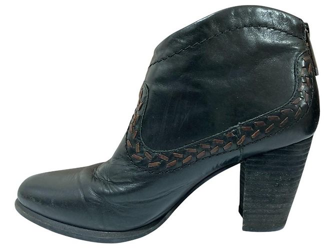 Autre Marque UGG Charlotte Lederstiefeletten Schwarz - Ansicht 11