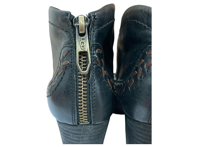Autre Marque UGG Charlotte Lederstiefeletten Schwarz - Ansicht 16