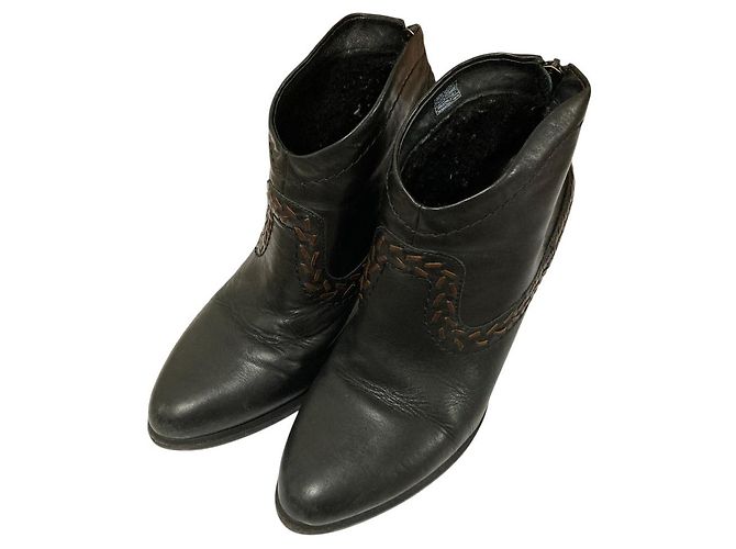 Autre Marque UGG Charlotte Lederstiefeletten Schwarz - Ansicht 2