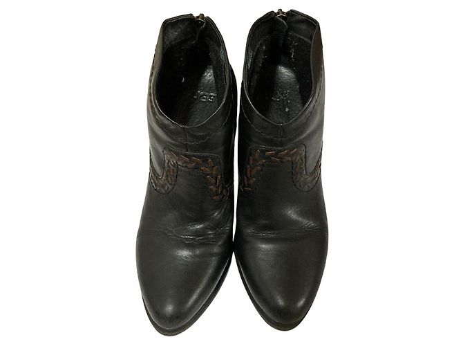 Autre Marque UGG Charlotte Lederstiefeletten Schwarz - Ansicht 3