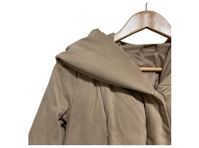 Autre Marque Abrigo de Plumas de Ante Falso ANAYI Beige - vista 3