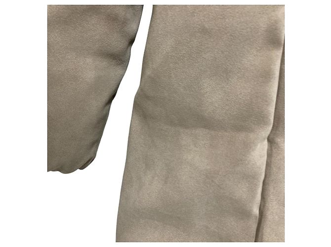 Autre Marque Abrigo de Plumas de Ante Falso ANAYI Beige - vista 4