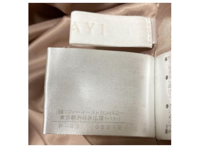 Autre Marque Abrigo de Plumas de Ante Falso ANAYI Beige - vista 6