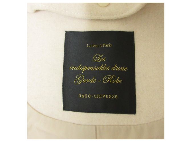 Autre Marque Abrigo 2 en 1 de lana Nano Universe Beige - vista 3