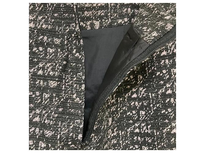 Autre Marque Falda midi Rene Negro Rosa - vista 4