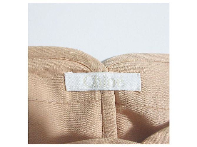 Chloé Gonna con linea laterale Chloe Beige Arancione - vista 3