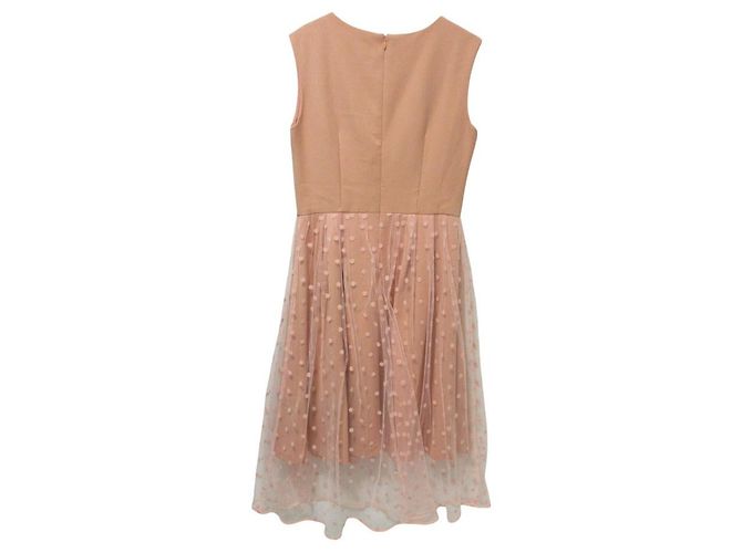 Autre Marque Chesty Punkt Tüll Langkleid Pink - Ansicht 2