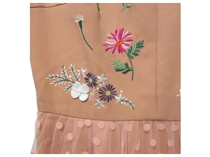 Autre Marque Chesty Punkt Tüll Langkleid Pink - Ansicht 6