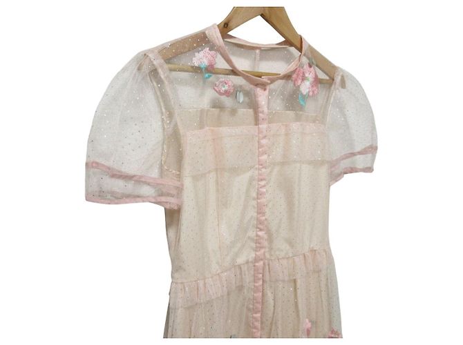 Autre Marque Chesty Besticktes Langkleid Pink - Ansicht 5