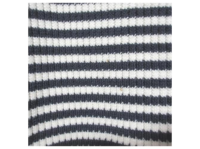 Autre Marque WRAPINKNOT Wollstrickpullover Braun Weiß Aus weiß - Ansicht 8