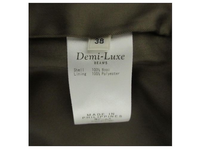 Autre Marque Abrigo de Lana Demi-Luxe BEAMS Castaño - vista 8