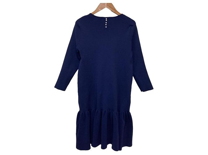 Autre Marque JUSGLITTY Strickkleid Blau - Ansicht 4