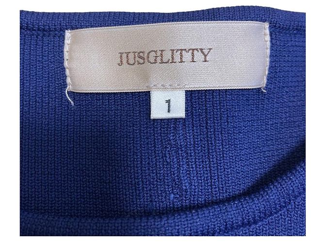 Autre Marque JUSGLITTY Strickkleid Blau - Ansicht 5