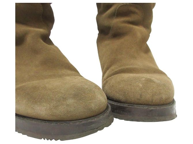 Botas largas de shearling Salvatore Ferragamo Castaño - vista 6
