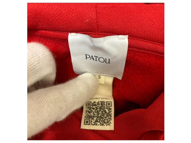 Autre Marque Baumwoll-Sweatshirt mit Patou-Logo-Print Rot - Ansicht 5