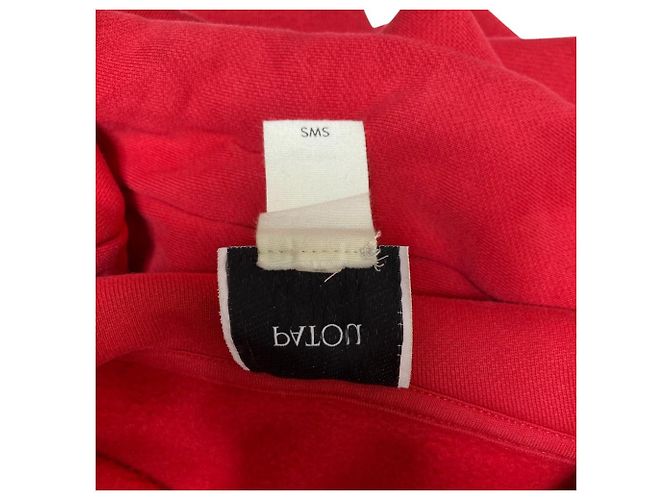 Autre Marque Baumwoll-Sweatshirt mit Patou-Logo-Print Rot - Ansicht 6
