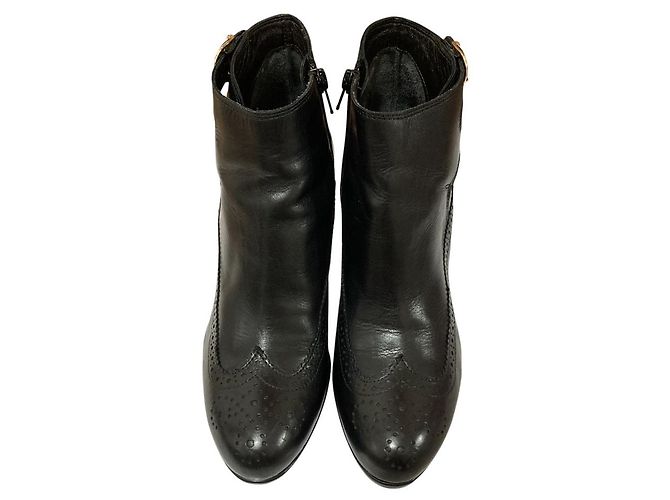 Autre Marque Lederkurze Stiefel Ford Mills Schwarz - Ansicht 2