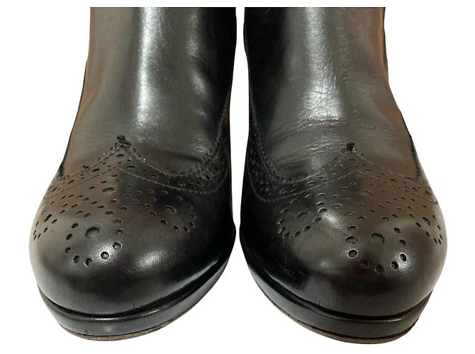 Autre Marque Lederkurze Stiefel Ford Mills Schwarz - Ansicht 4