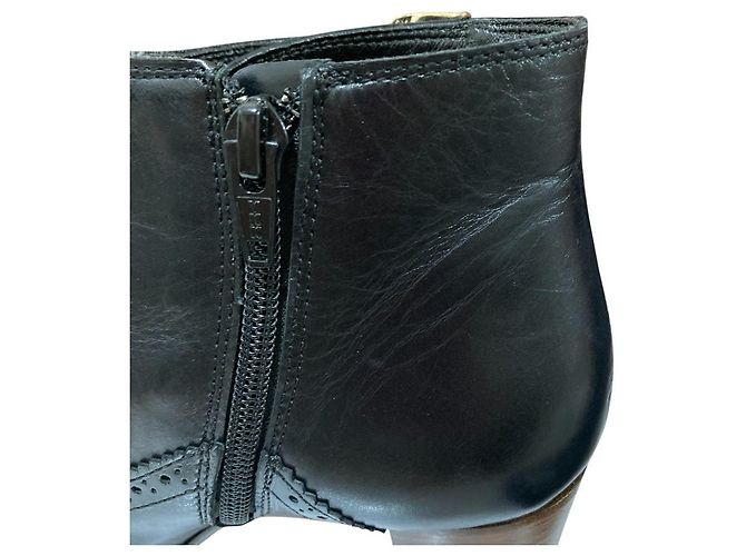 Autre Marque Lederkurze Stiefel Ford Mills Schwarz - Ansicht 6