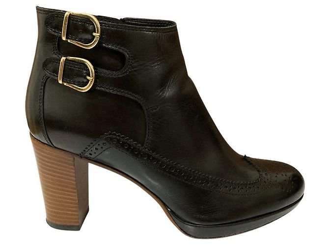 Autre Marque Lederkurze Stiefel Ford Mills Schwarz - Ansicht 7