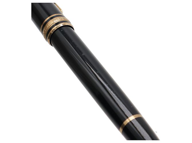 Pluma Montblanc Meisterstück Au585 Negro Dorado - vista 2