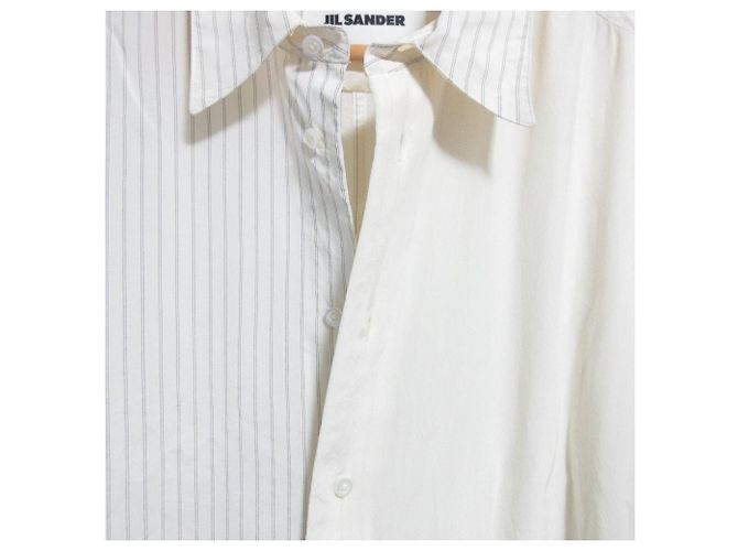 Vestido camisa de manga larga en mezcla de seda Jil Sander - vista 4