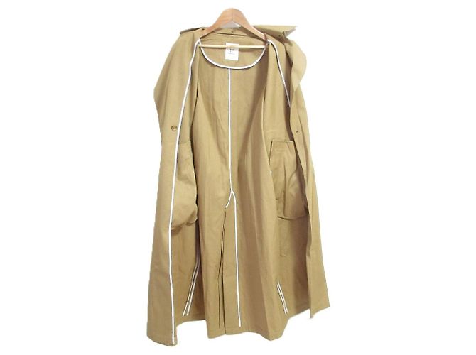 Autre Marque Trench de Gabardina de Algodón Seco 1er Arrondissement Beige - vista 4
