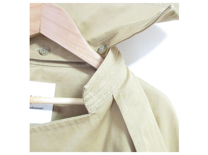 Autre Marque Trench de Gabardina de Algodón Seco 1er Arrondissement Beige - vista 7