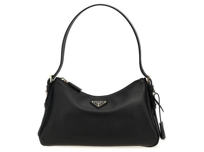 Prada Borsa a spalla in pelle media Nero - vista 4