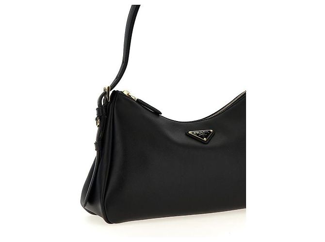 Prada Borsa a spalla in pelle media Nero - vista 6