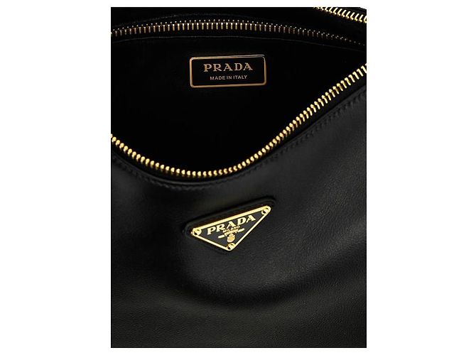Prada Borsa a spalla in pelle media Nero - vista 7