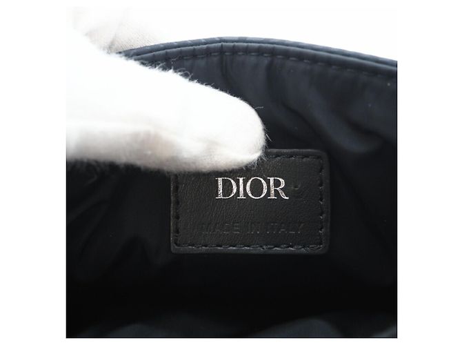 Borsa a Spalla in Nylon CD Diamond di Christian Dior Blu navy - vista 11