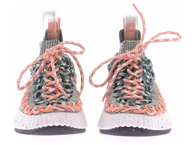 Chloé Sneakers "Nama" rosa e grigio - vista 4