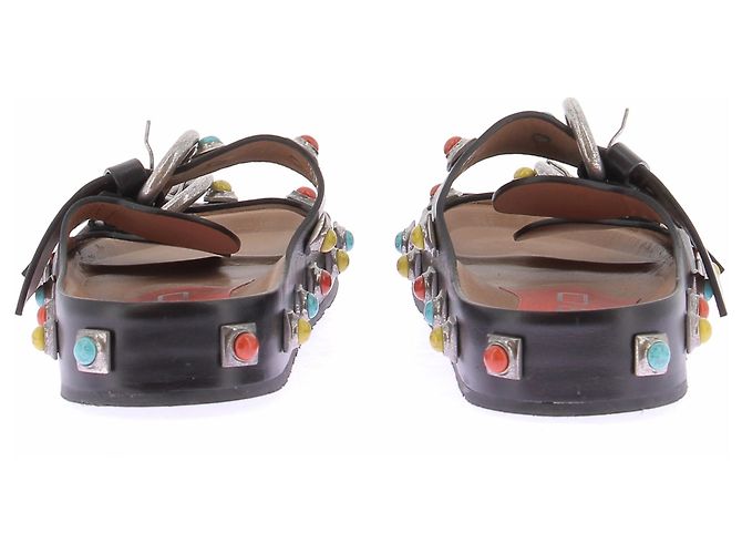 Etro Mule aperte nere in pelle Nero - vista 5