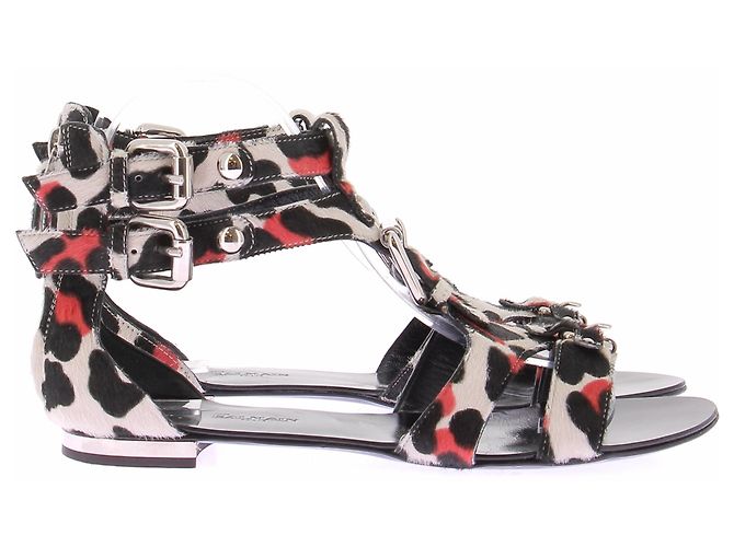 Balmain Sandali di mucca tricolore Multicolore - vista 2