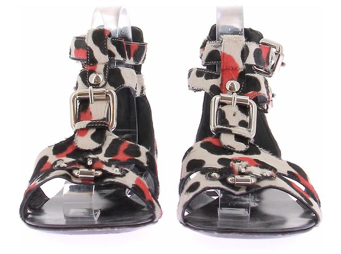 Balmain Sandali di mucca tricolore Multicolore - vista 4