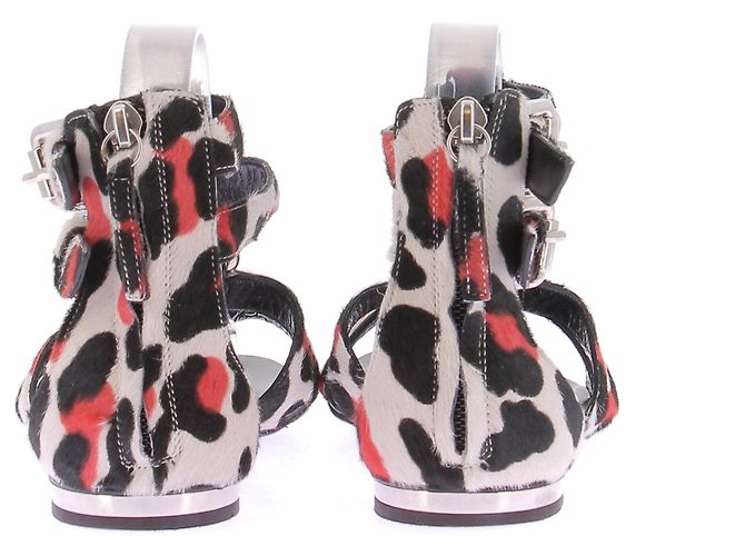 Balmain Sandali di mucca tricolore Multicolore - vista 5