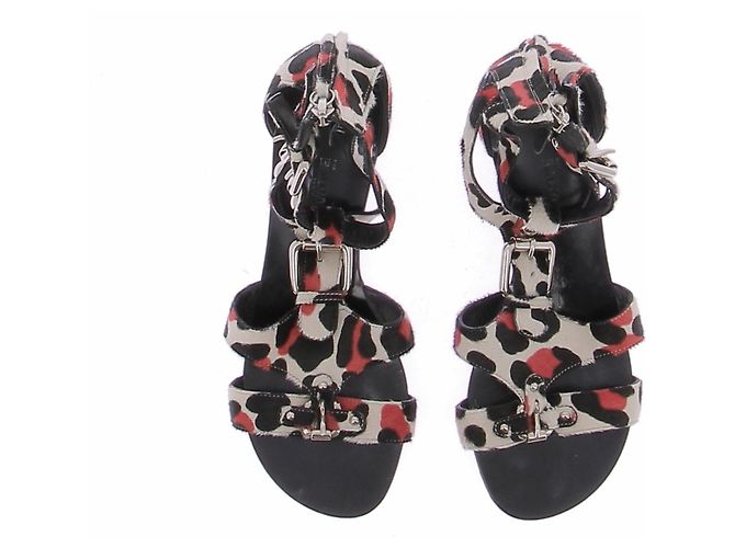 Balmain Sandali di mucca tricolore Multicolore - vista 6